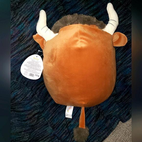 Squishmallows 11" Shep the Brown Spotted Bull Cow 2023 KELLYTOY NWT - Picture 3 of 10